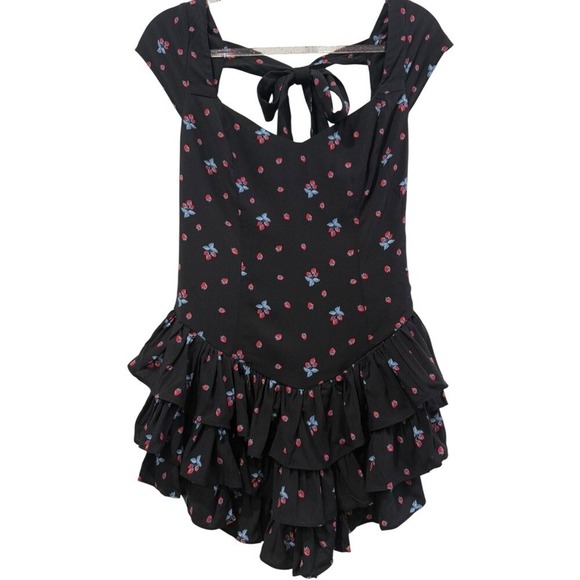 New Urban Outfitters Adorable CottageCore Kimchi Blue Waverly Mini Romper Small - Picture 4 of 8